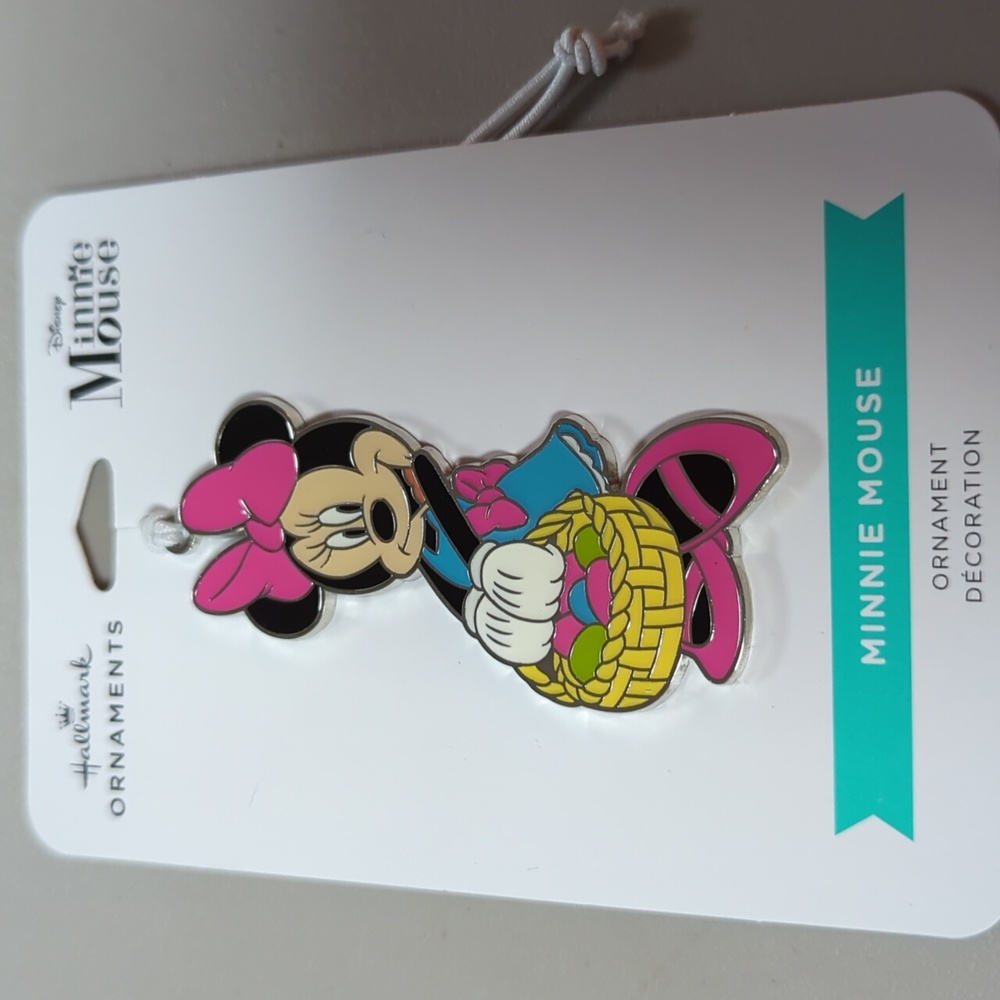 NIP Easter Basket Minnie Mouse ornament